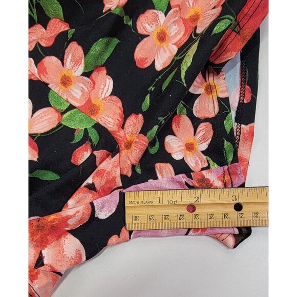 White Birch Tank Romper Shorts Black Multicolor Polyester Spandex Womens XL - Picture 8 of 8